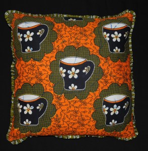 kudde 50x50 "en kopp te?"